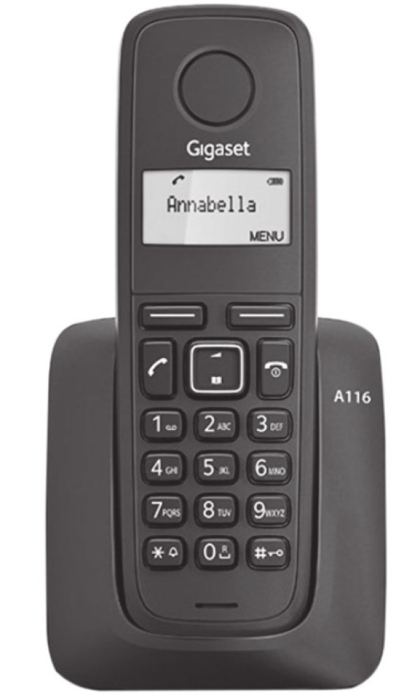 Gigaset A116 bezicni fiksni telefon black