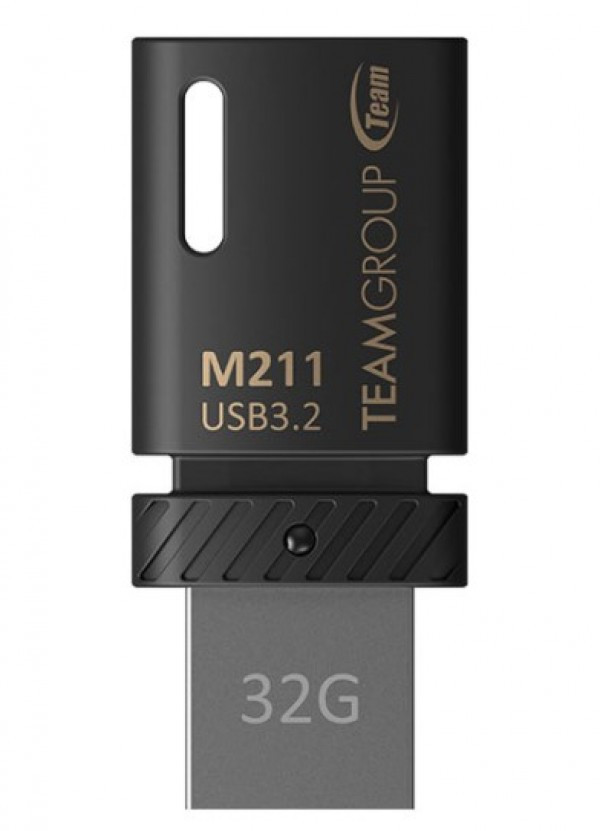 TeamGroup 32GB M211 USB 3.2 + Type C OTG BLACK TM211332GB01