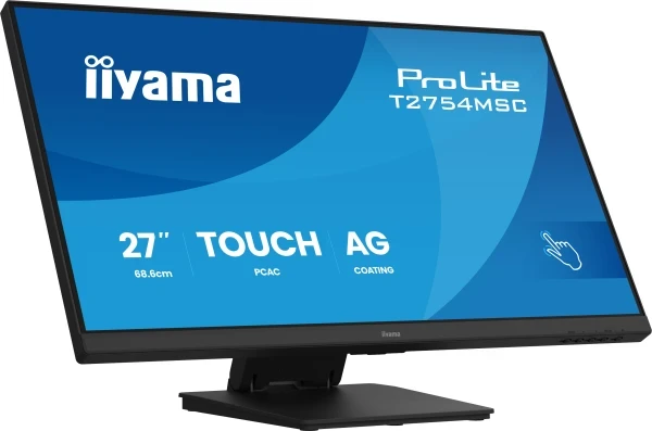 Monitor 27'' Iiyama ProLite T2754MSC-B2 IPS 1920X108083Hz4msHDMIVGAtouchzvu