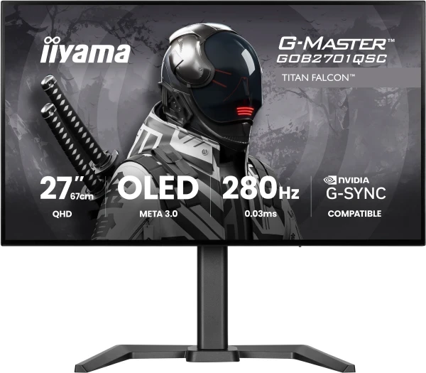Monitor 27'' Iiyama GOB2701QSC-B1 IPS OLED 2560x1440280Hz0.03msHDMIDPpivot