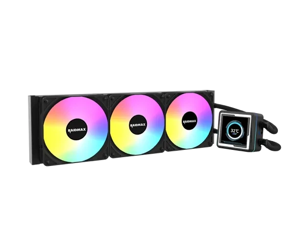 CPU hladnjak Raidmax INFINITAS LM360 ARGB LCD 2.73'' Black, LM360BK