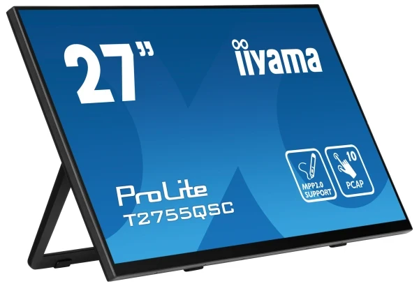 Monitor 27'' Iiyama ProLite T2755QSC-B1 IPS 2560X144075Hz5msHDMIUSBtouch