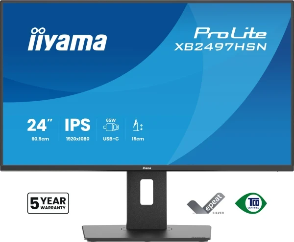 Monitor 23.8'' Iiyama XB2497HSN-B1 IPS 1920x1080144Hz1msHDMIDPUSB-C