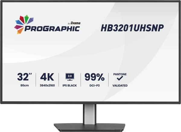 Monitor 32'' Iiyama HB3201UHSNP-B1 IPS 3840x216060Hz4msHDMIDPUSBRJ45pivot