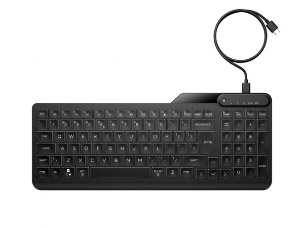 Tastatura HP 400 backlight žicnaUScrna' ( '7N7C0AA' ) 