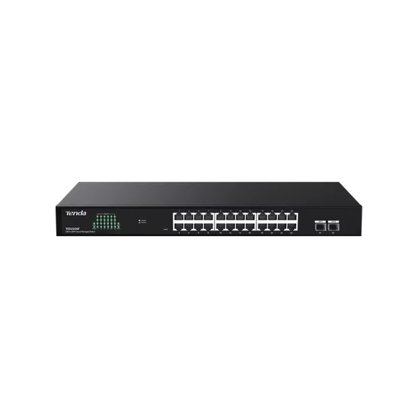 Svič 101001000 24-port Tenda TEG2226F+ 2SFP Cloud Managed