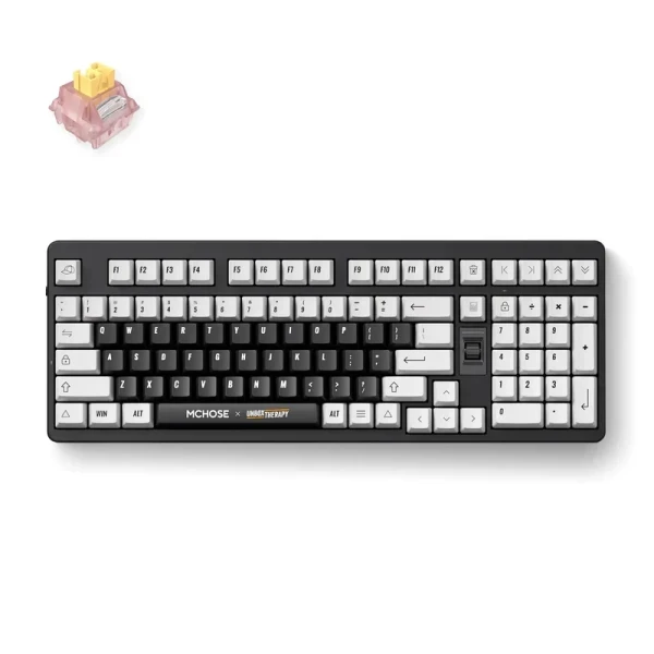 Gaming tastatura MCHOSE x Unbox Therapy UT98 Classic TherapySilent Peach V3 Switch