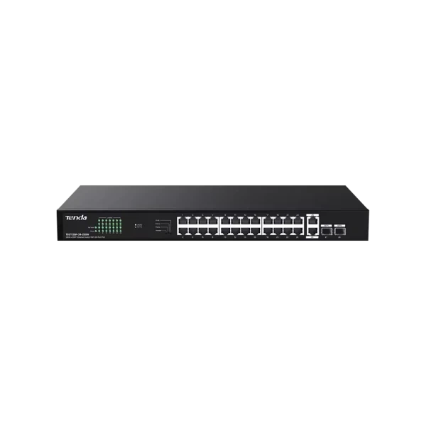 Svič 101001000 26-port + 2SFP Tenda TEG1128P-24-250W24-Port PoE