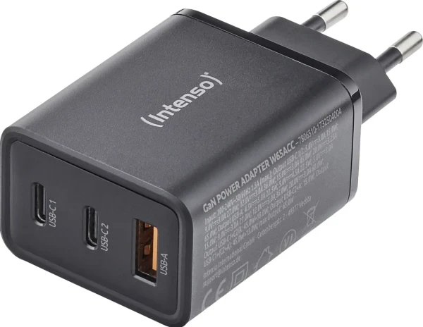 Intenso Power Adapter W65ACC GaN Black