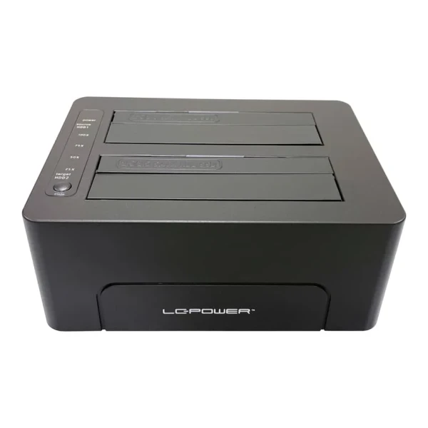 HDD Docking station USB 3.2 2xSSDHDD  LC-DOCK-C-V2 Crni