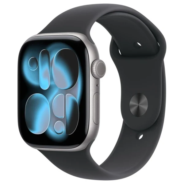 Smart watch Apple Series 11 Aluminum 46mm Space Gray (Black Sport Band) SM