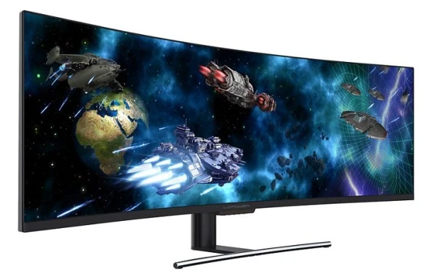 Monitor 49'' LC-Power LC-M49-DFHD-144-C-Q QLED VA 3840x1080144Hz6ms2xHDMI2xDP