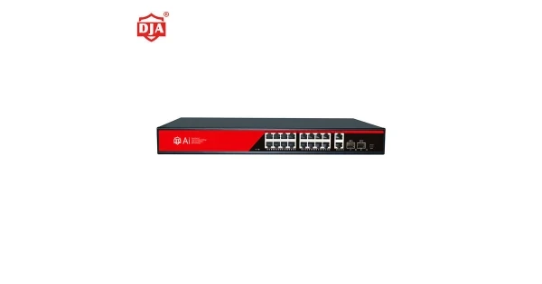 DJA PoE switch 24 RJ45 Poe 802.3afst + 2 SFP + 2 RJ45