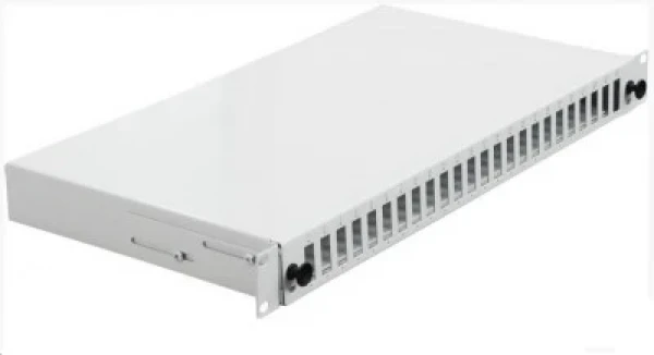 Fiber optički patch panel 191U sa 24 duplex slota za SC duplexLC quad adaptere sa slajd mehanizmom