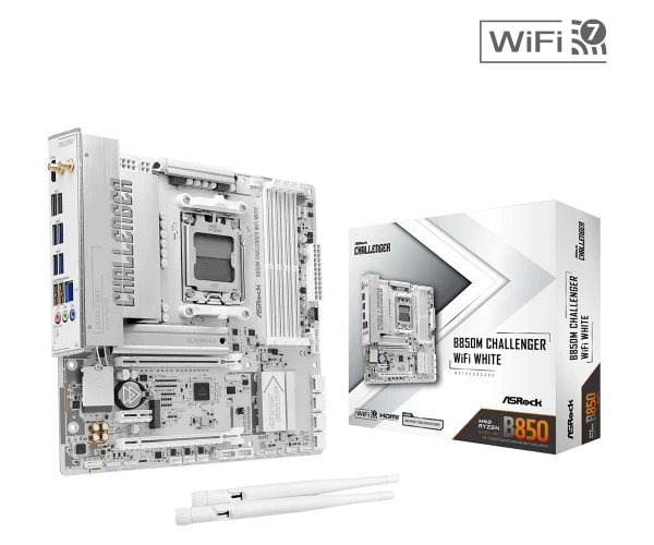 MB AM5 AsRock B850M Challenger WiFi White