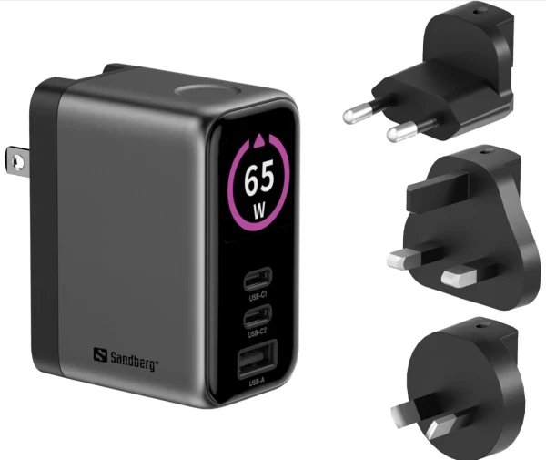 Sandberg Travel Charger PD65W Display 441-70