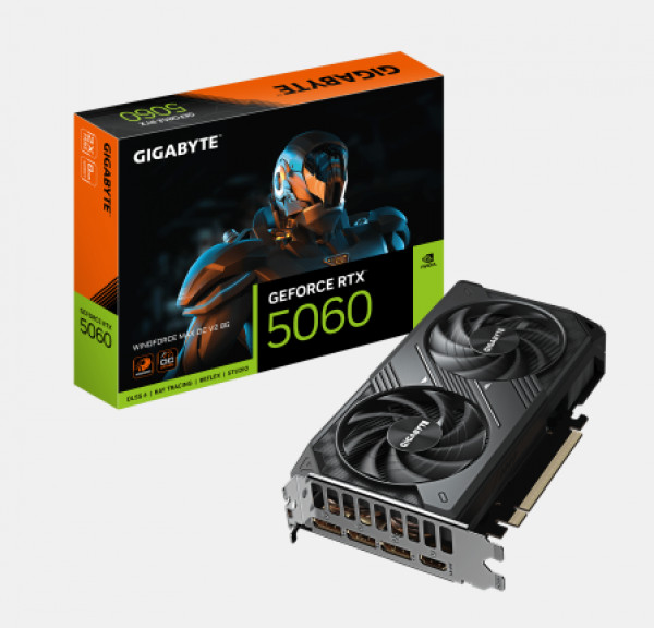 GeForce RTX 5060 WINDFORCE MAX OC V2 8GB ( GV-N5060WF2MAX OCV2-8GD ) 