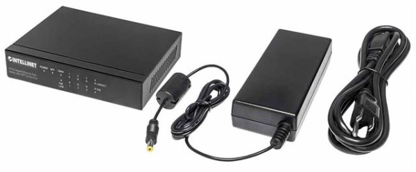 Intellinet Switch 5-Port+SFP Neupravljiv Gb Ethernet PoE