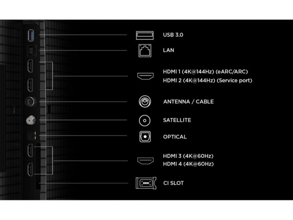 Televizor TCL 75P8LQLED-Mini LED75''4K UHD144HzGoogle TVcrna' ( '75P8L' ) 