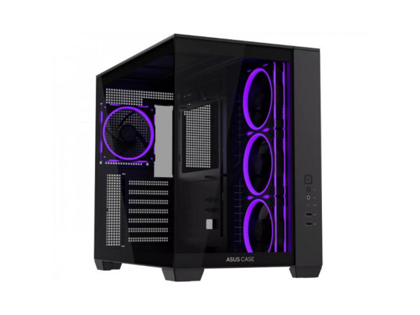 Kucište ASUS A32 PLUS TG ARGB Midi TowerATXMicro ATXMini ITXbez napajanjacrna' ( '90DC00S0-B19000' ) 