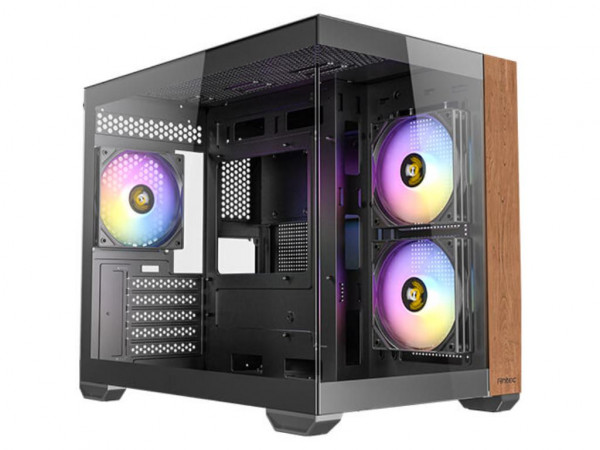 Kucište ANTEC CX600M WOOD ARGB Mini TowerMicro-ATXITXbez napajanjakaljeno staklocrna' ( 'AN2604' ) 