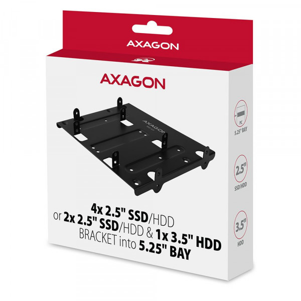 Adapter za ugradnju 4 x 2.5'' --> 5.25'' HDDSSD AXAGON