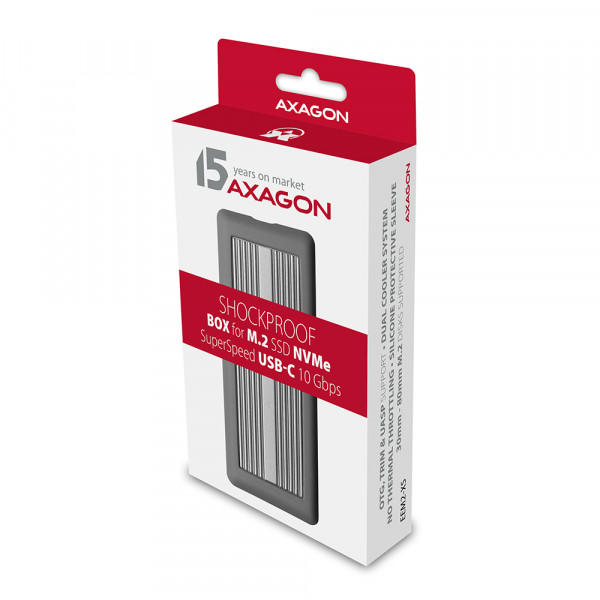 SSD Rack M.2 NVMeUSB-C 3.2 Gen2, EEM2-XS, AXAGON