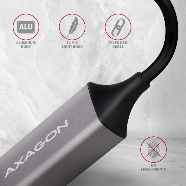 Adapter USB-C 3.2Ethernet 101001000, ADE-TRC, AXAGON