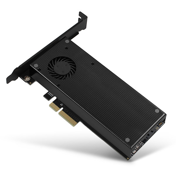 Kontroler PCI-E2xM.2(NVMe+SATA)LP+Cooler, PCEM2-DC, AXAGON