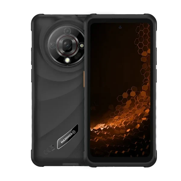 Mobilni telefon Hammer IRON 6 5G 8GB256GB Black IP69K