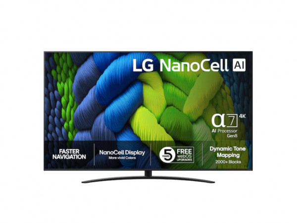 Televizor LG 86NANO82A6BNano86''4K Ultra HDsmartwebOS 26crna' ( '86NANO82A6B' ) 