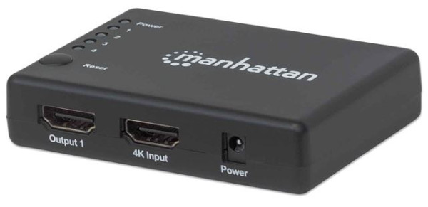 HDMI Splitter 4K Compact 4-Port, Manhattan 207706