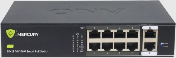 LAN Switch Mercury H1108PL 10port 10100 8-PoE