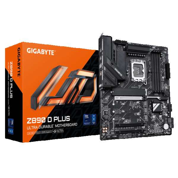 LGA1851, Z890 Express Chipset, 4x DDR5 (up to 9466+MT/s OC), 4x M.2 slots, including 1xPCIe 5.0 x4, 3x PCIe 4.0 x4, 1 x  ( Z890 D PLUS ) 
