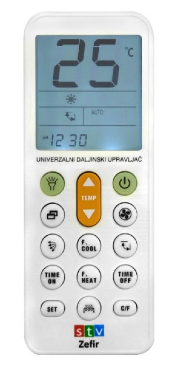 Univerzalni daljinski upravlja za klimu STV-Zefir