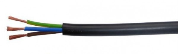 Kabl PPJ 3x1.5 H05VV-F Bakarni Tel-kabl Licnasti, Crni, 100m
