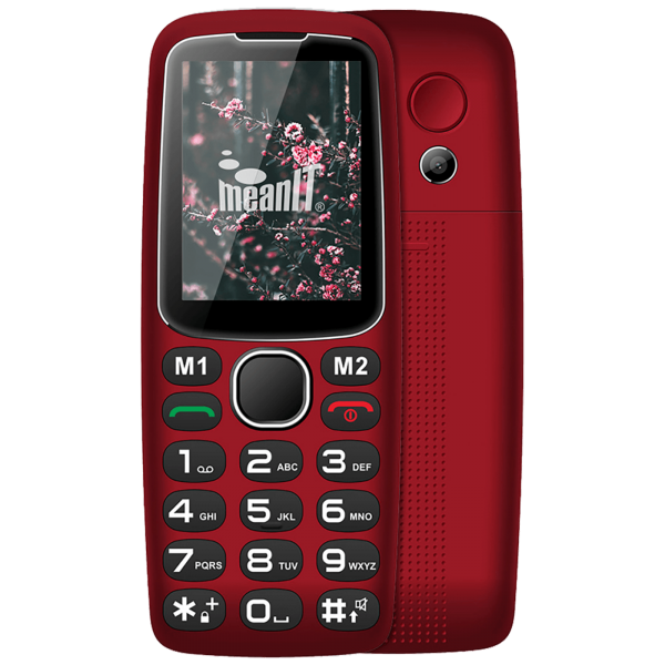 Mobilni telefon, 2.4 ekran, BT, SOS taster, crvena Senior