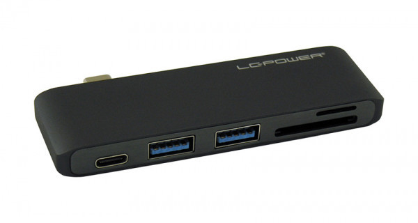 HUB LC Power LC-HUB-C-MULTI-2A 2xUSB3.0, Type C, 1x card reader