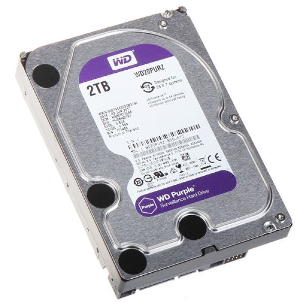 HDD WD 2TB WD20PURZ SATA3 64MB Caviar Purple