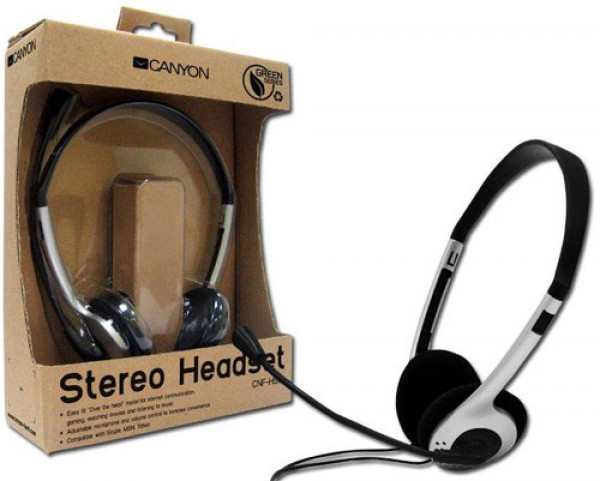 Slusalice sa mikrofonom CANYON HS-01  1.8m