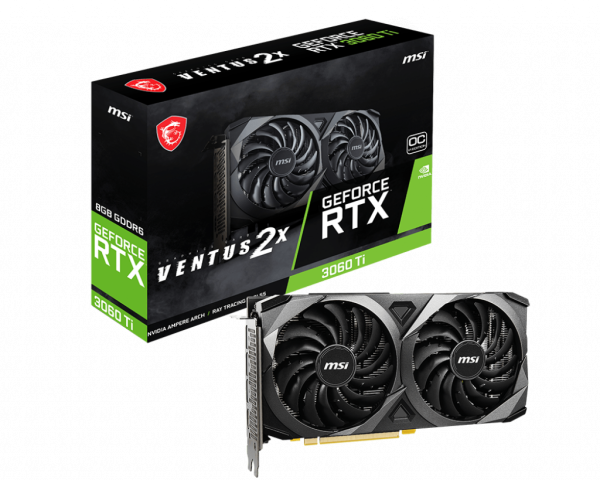 SVGA PCIE MSI GeForce RTX 3060Ti 8GB VENTUS 2X V1 LHR