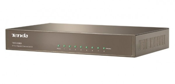 Tenda TEG1008D LAN 8-Port 10/100/1000M Base-T Ethernet ports (Auto MDI/MDIX) (alt=G1008)