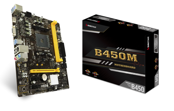MB AM4 Biostar B450MH 2xDDR4M.2HDMIVGA