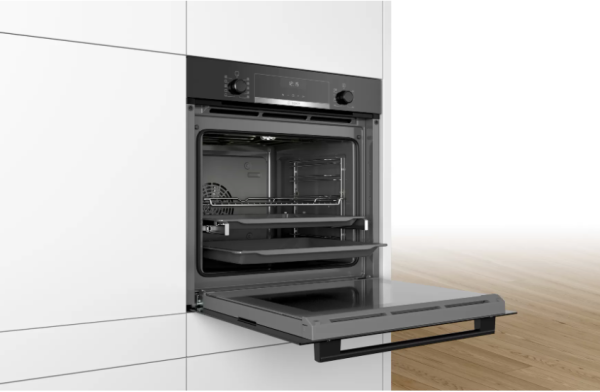 Ugradna rerna BOSCH HBG5370B0mehanička71L3D vruć vazduhEcoCleanteleskopske vođicecrna' ( 'HBG5370B0' ) 