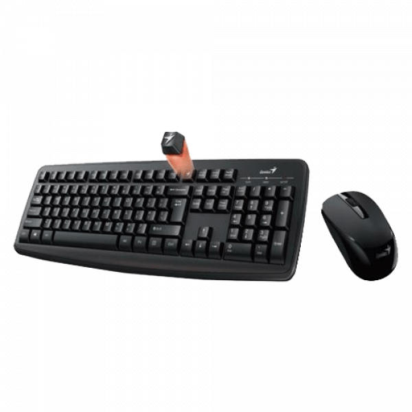 Tastatura + Mis Genius KM-8100 Wireless Desktop US Black