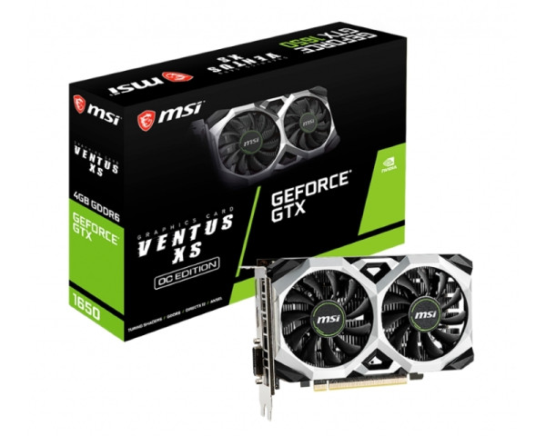 MSI nVidia GeForce GTX 1650 4GB 128bit GTX 1650 D6 VENTUS XS OC