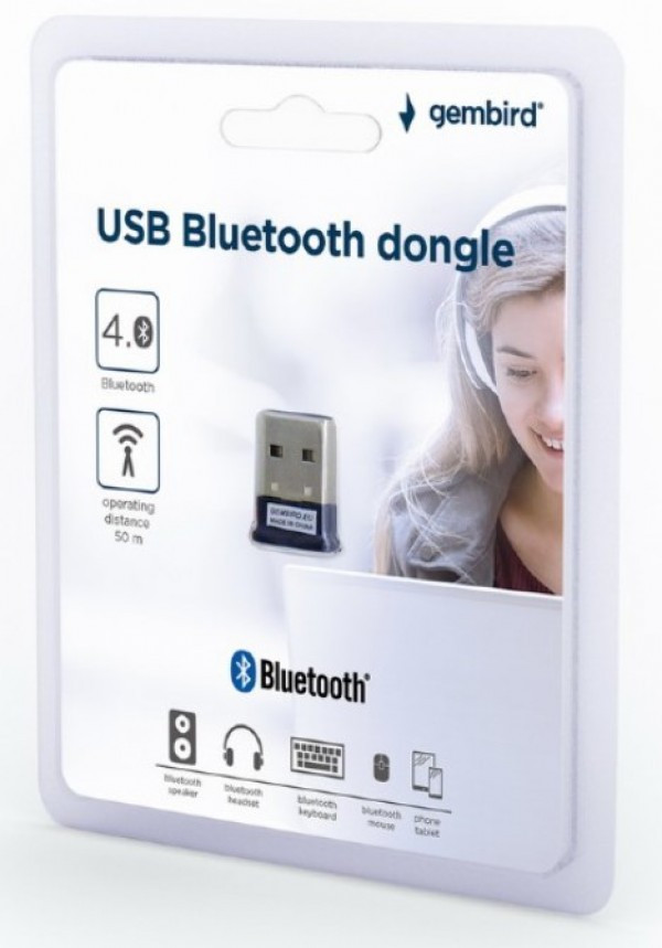 BTD-MINI5 Gembird USB2.0  Bluetooth dongle v4.0, 2.4Ghz 3MB/s(24Mbps) 8dBm, 50m