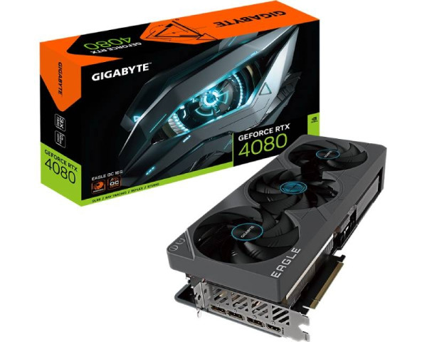 GIGABYTE nVidia GeForce RTX 4080 EAGLE 16GB 256bit GV-N4080EAGLE OC-16GD