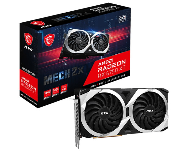 MSI AMD Radeon RX 6750 12GB 192bit RX 6750 XT MECH 2X 12G OC