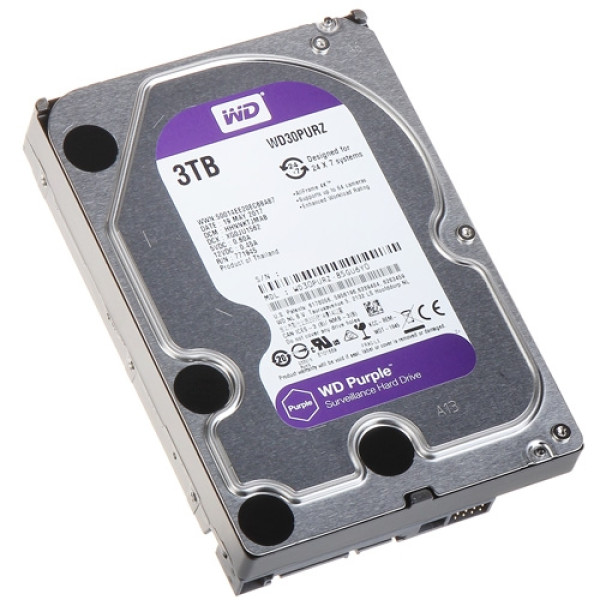 HDD WD 3TB WD30PURZ SATA3 64MB Caviar Purple